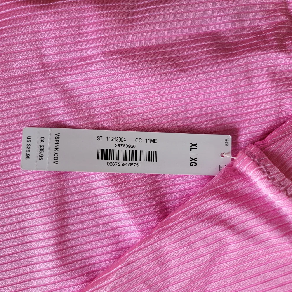 Victoria's Secret PINK Wave Monowire Bikini Top And Matching Lola Skirt Size XL